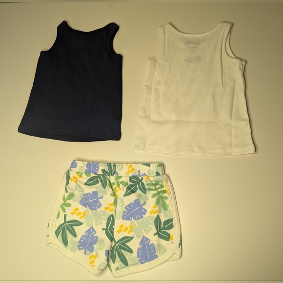 NWT Jumping Beans 3 Piece - 2 Tank Tops and 1 pair of Shorts - 12 Months - Picture 2 of 9